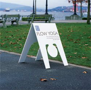 Flow Yoga Ad Sign